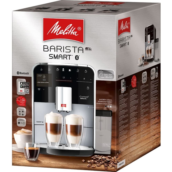 Melitta F83/0-101EU Barista T Smart, 1450W, 1.8L, Coffee Machine, Silver