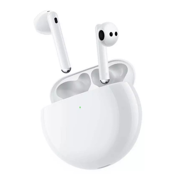 ყურსასმენი Huawei T0004 FreeBuds 4, Headphones, Wireless, Bluetooth, IPX4, Ceramic White