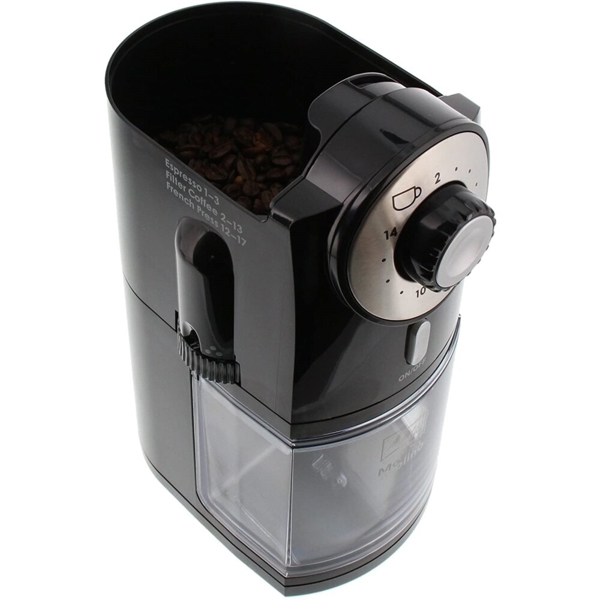 ყავის საფქავავი Melita 1019-02EU Molino, 100W, 2L, Coffee Grinder, Black