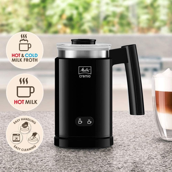 რძის ამომყვანი Melitta 1014-02EU Cremio, 450W, 250ML, Milk Frother, Black