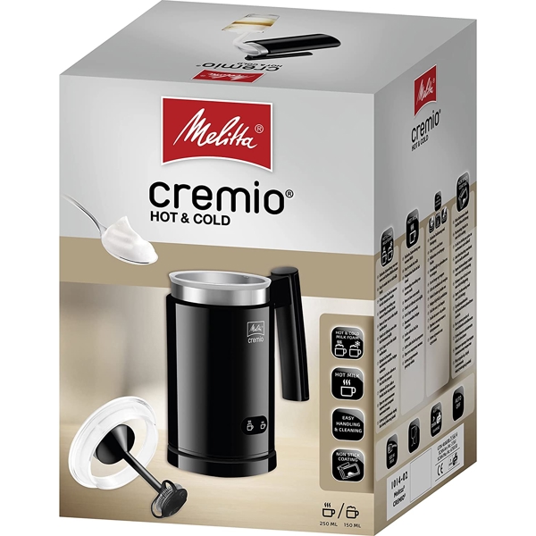 რძის ამომყვანი Melitta 1014-02EU Cremio, 450W, 250ML, Milk Frother, Black