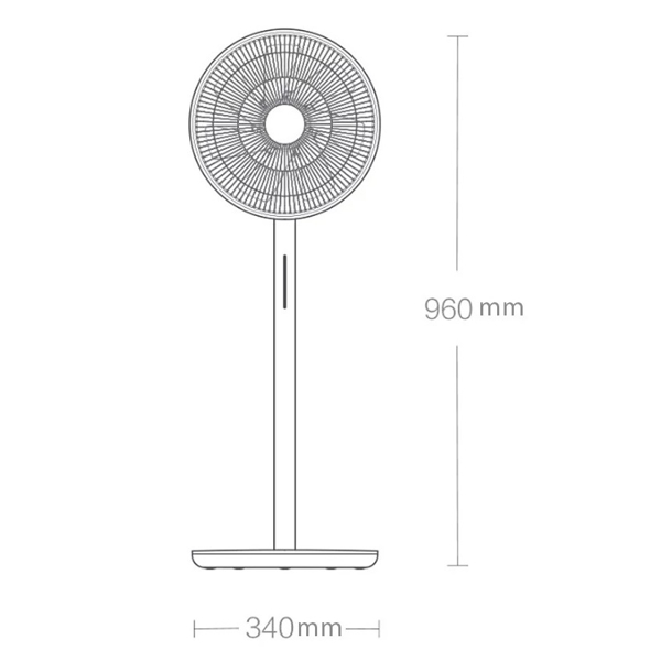 ვენტილატორი Xiaomi ZLBPLDS05ZM Smartmi 3, 25W, Fan, White