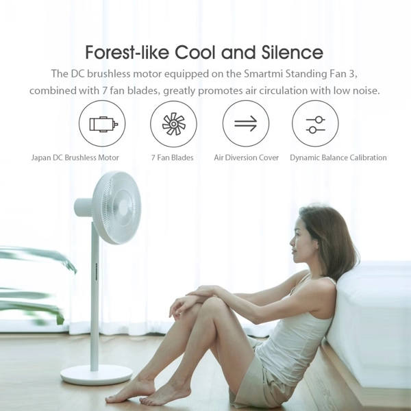 ვენტილატორი Xiaomi ZLBPLDS05ZM Smartmi 3, 25W, Fan, White