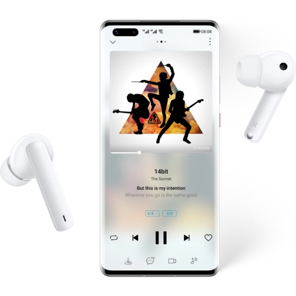 ყურსასმენი Huawei T0001 FreeBuds 4i, Headphones, Wireless, Bluetooth, Ceramic White