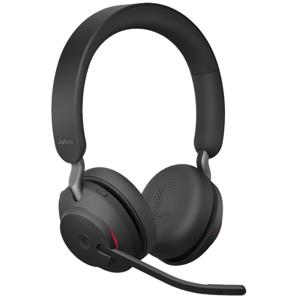 ყურსასმენი Jabra Evolve2 65 Link380c MS Stereo, Headset, Wireless, USB-C, BT, Black