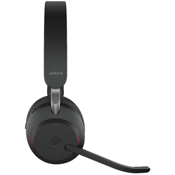 ყურსასმენი Jabra Evolve2 65 Link380c MS Stereo, Headset, Wireless, USB-C, BT, Black