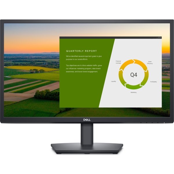 მონიტორი Dell E2422HS, 24", Monitor, FHD, LED, IPS, DP, HDMI, VGA, Black
