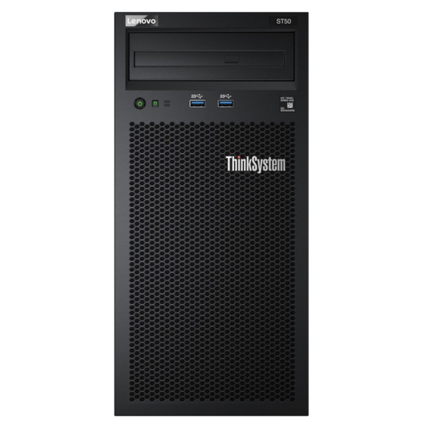 სერვერი Lenovo 7Y48A03YEA ST50, 3.4GHz, 16GB DIMMs TruDDR4, Tower, Black