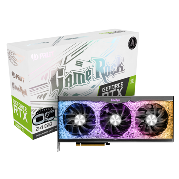 ვიდეო დაფა Palit NED309TS19SB-1022G, RTX3090Ti Gamerock OC, 24GB, 384bit, HDMI, DP, Black/Silver