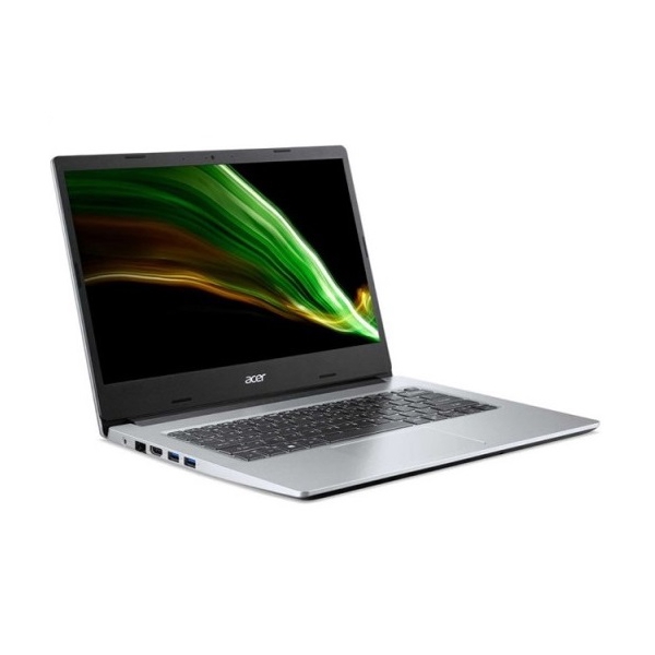 ნოუთბუქი Acer NX.A7VER.008 Aspire 1 A114-33-P01S, 14", Pentium Silver N6000, 8GB, 128GB SSD, Integrated, Pure Silver