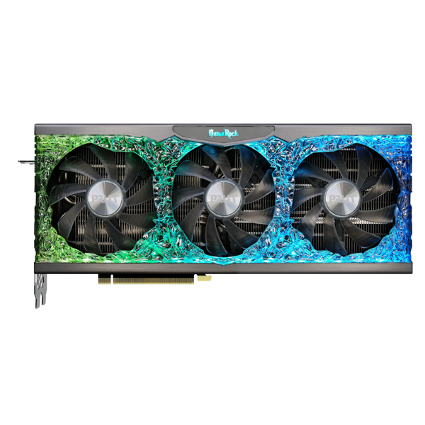 ვიდეო დაფა Palit NE63070H19P2-1040G V1, RTX3070 Gamerock OC, 8GB, 256bit, HDMI, DP, Black/Silver