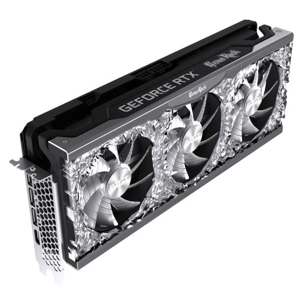 ვიდეო დაფა Palit NE63070H19P2-1040G V1, RTX3070 Gamerock OC, 8GB, 256bit, HDMI, DP, Black/Silver