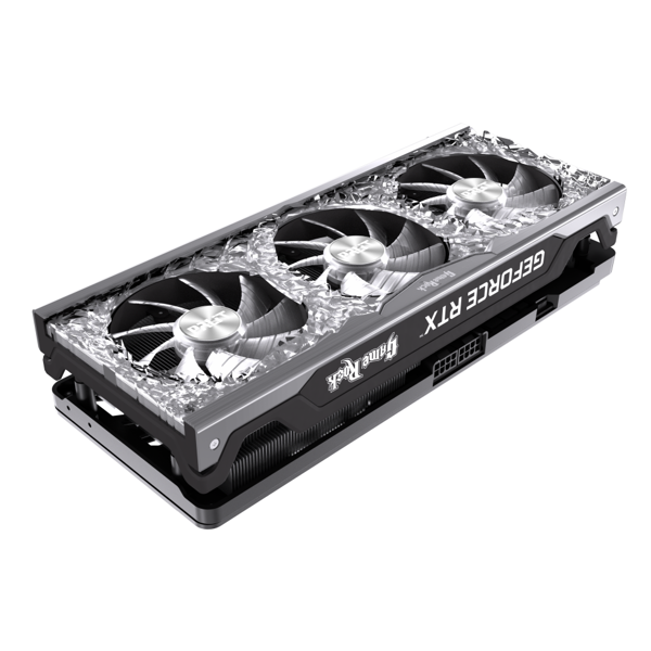 ვიდეო დაფა Palit NE63070H19P2-1040G V1, RTX3070 Gamerock OC, 8GB, 256bit, HDMI, DP, Black/Silver