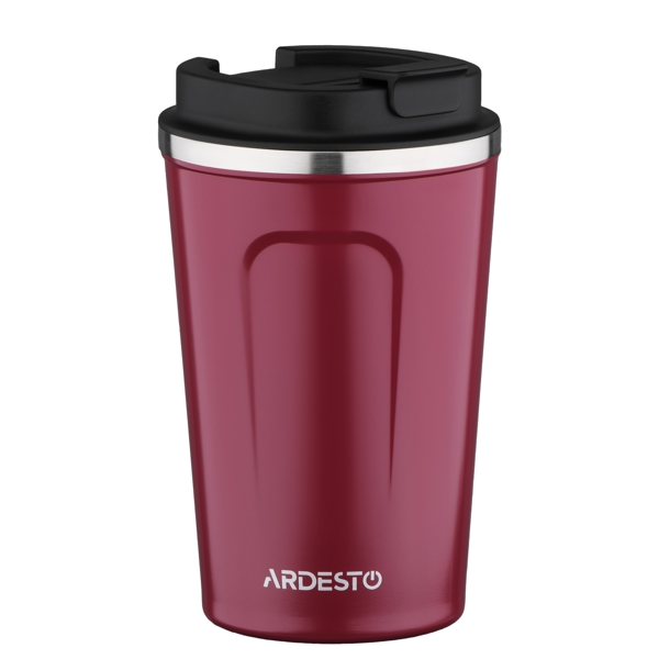 თერმო ჭიქა Ardesto AR2638SMR 380ml Travel mug Urban Red