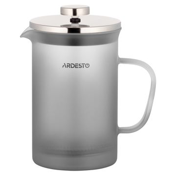 ჩაიდანი Ardesto AR1108PFM 800ml, French Press Fresh, Grey