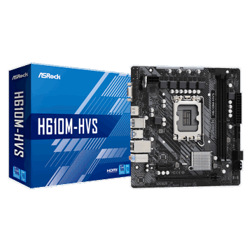 დედა დაფა ASRock H610M-HVS, LGA 1700, DDR4, DIMM, 64GB