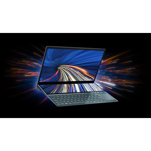 ნოუთბუქი Asus UX482EGR-HY361X Zenbook Duo, 14", i7-1195G7, 16GB, 1TB SSD, MX450 2GB, Blue