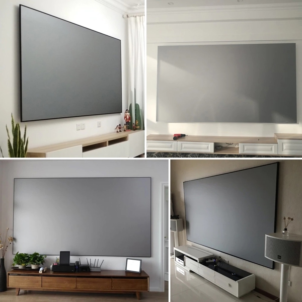 პროექტორის ეკრანი BYINTEK Reflective Fabric Projector Screen, 100inch, 221x125cm