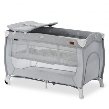 საწოლ მანეჟი Hauck 600689 Sleep'n Play Center Travel Bed With Changing Mat Grey