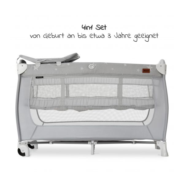 საწოლ მანეჟი Hauck 600689 Sleep'n Play Center Travel Bed With Changing Mat Grey