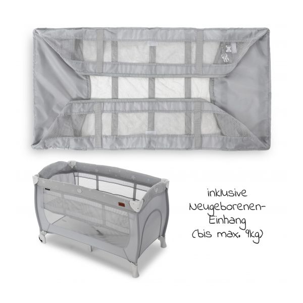 საწოლ მანეჟი Hauck 600689 Sleep'n Play Center Travel Bed With Changing Mat Grey