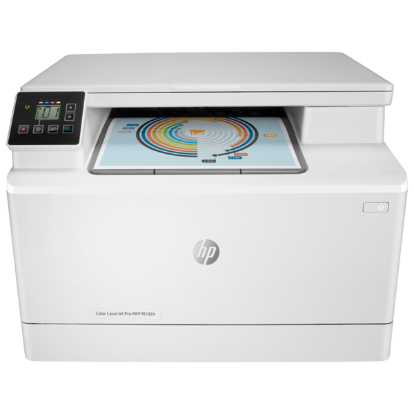 პრინტერი HP 7KW54A Color LaserJet Pro MFP M182n, A4, 1200 dpi, White