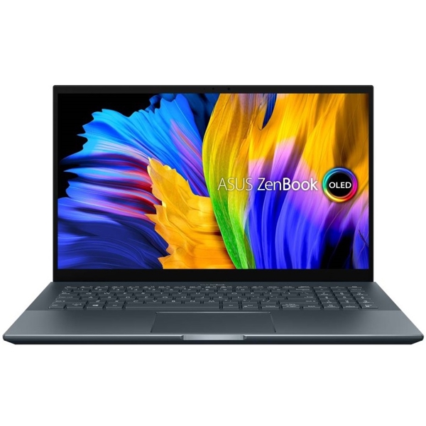 ნოუთბუქი Asus UM535QE-KY328 Zenbook Pro 15, Ryzen 7-5800H, 16GB, 512GB SSD, RTX3050 Ti 4GB, Gray