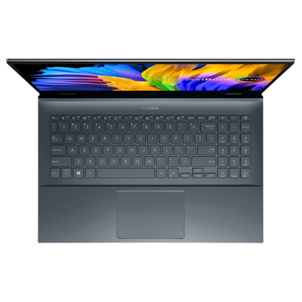 ნოუთბუქი Asus UM535QE-KY328 Zenbook Pro 15, Ryzen 7-5800H, 16GB, 512GB SSD, RTX3050 Ti 4GB, Gray