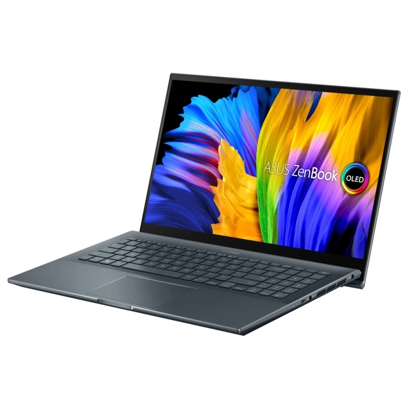 ნოუთბუქი Asus UM535QE-KY328 Zenbook Pro 15, Ryzen 7-5800H, 16GB, 512GB SSD, RTX3050 Ti 4GB, Gray