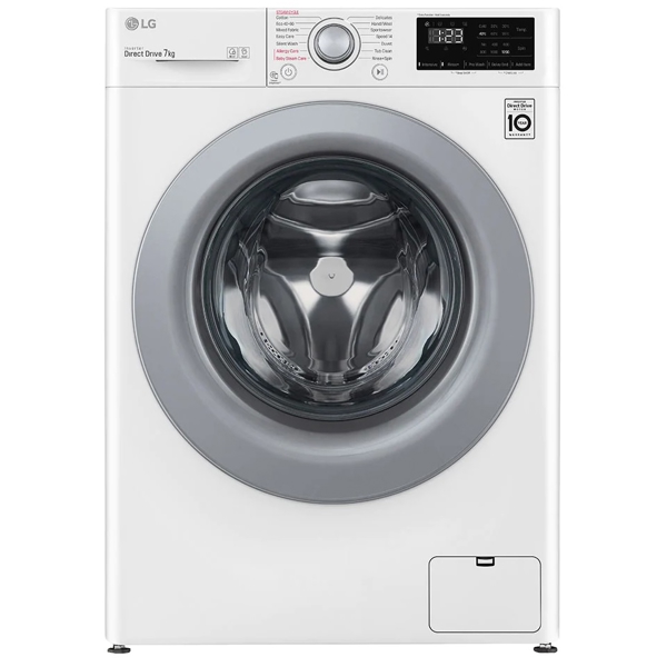 სარეცხი მანქანა LG F2WV3S7S4E, 7Kg, D, 1200Rpm, 71Db, Washing Machine, White