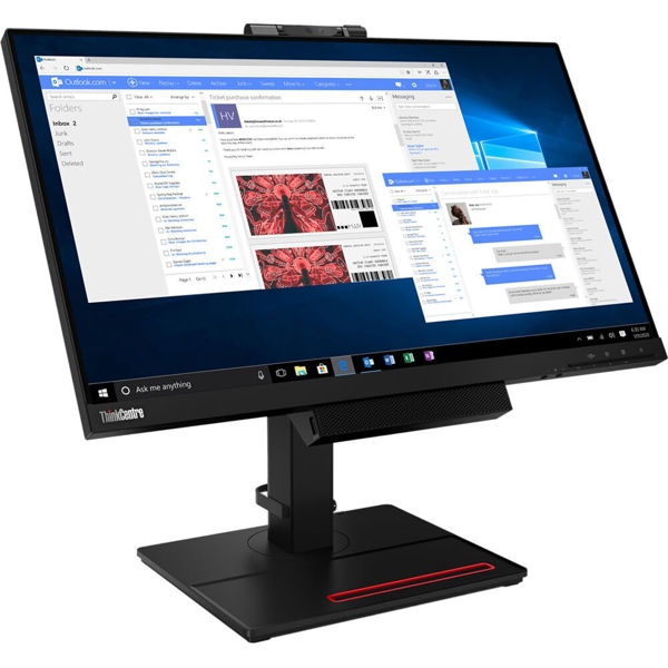 მონიტორი Lenovo 11GDPAR1EU ThinkCentre TIO24Gen4, 23.8", FHD, IPS, WLED, DP, USB3.1, Black