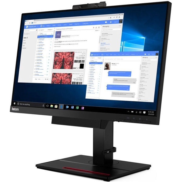 მონიტორი Lenovo 11GDPAR1EU ThinkCentre TIO24Gen4, 23.8", FHD, IPS, WLED, DP, USB3.1, Black