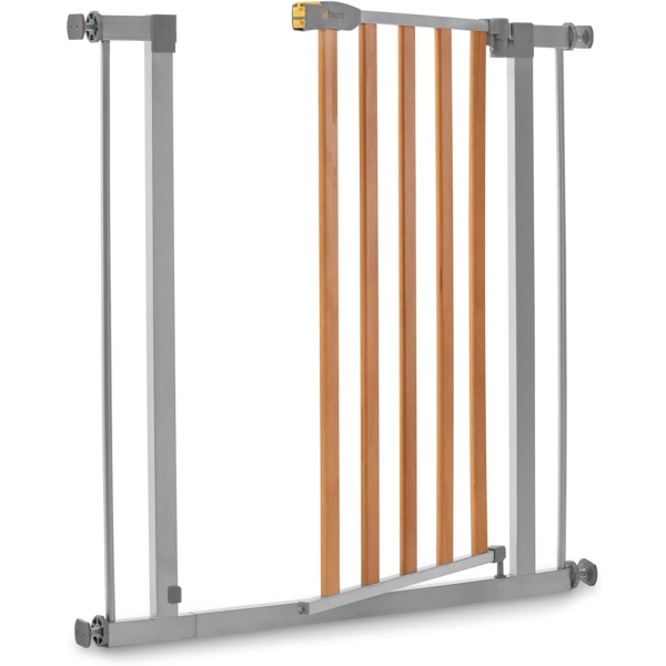 დამცავი ბარიერი Hauck 597385 Wood Lock 2 Safety Child Safety Gate for Doors and Stairs Silver