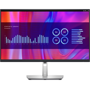 მონიტორი Dell P2723DE, 27", Monitor, QHD, IPS, HDMI, 2xDP, USB-C, 4xUSB3.2, RJ45, Black