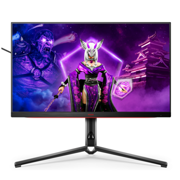 მონიტორი AOC AG324UX Agon Pro, 31.5", Monitor, UHD, WLED, IPS, HDMI, DP, USB, USB-C, Black/Red