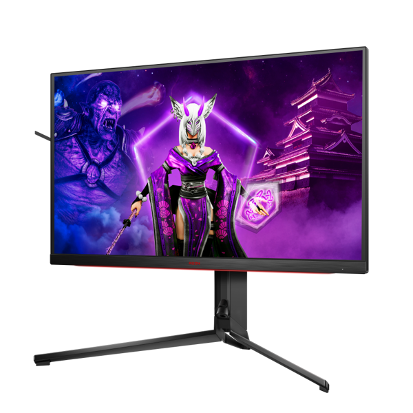 მონიტორი AOC AG324UX Agon Pro, 31.5", Monitor, UHD, WLED, IPS, HDMI, DP, USB, USB-C, Black/Red