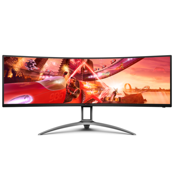 მონიტორი AOC AG493QCX Agon, 49", Curved Monitor, DFHD, WLED, VA, HDMI, DP, USB, Black