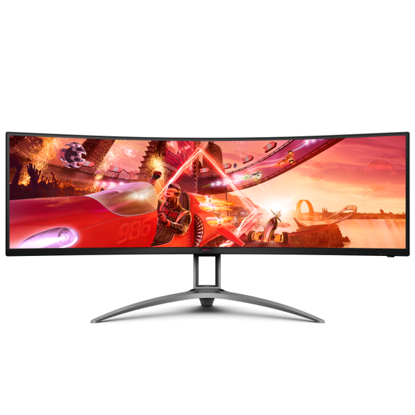 მონიტორი AOC AG493QCX Agon, 49", Curved Monitor, DFHD, WLED, VA, HDMI, DP, USB, Black