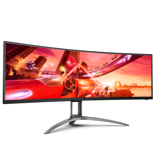 მონიტორი AOC AG493QCX Agon, 49", Curved Monitor, DFHD, WLED, VA, HDMI, DP, USB, Black