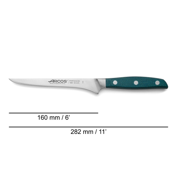 დანა Arcos 192623 Brooklyn, Boning Knife, 160mm, Blue