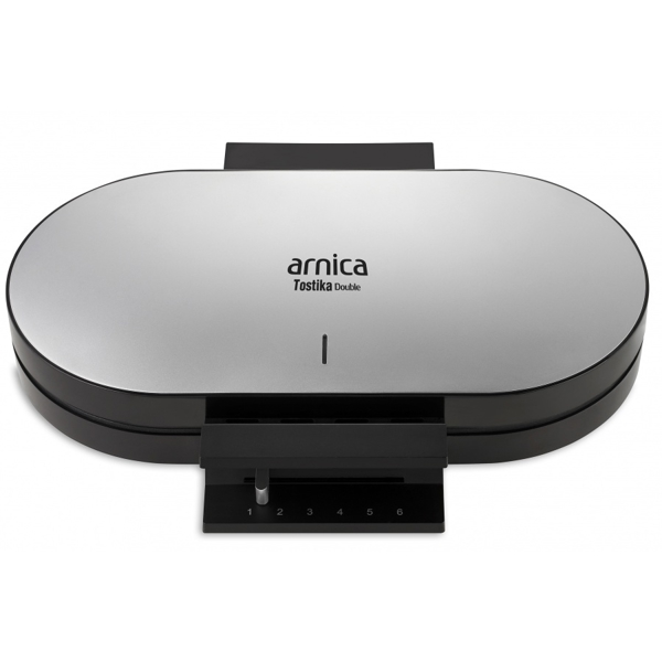 Arnica GH26230, 1200W, Waffle Maker, Black/Silver