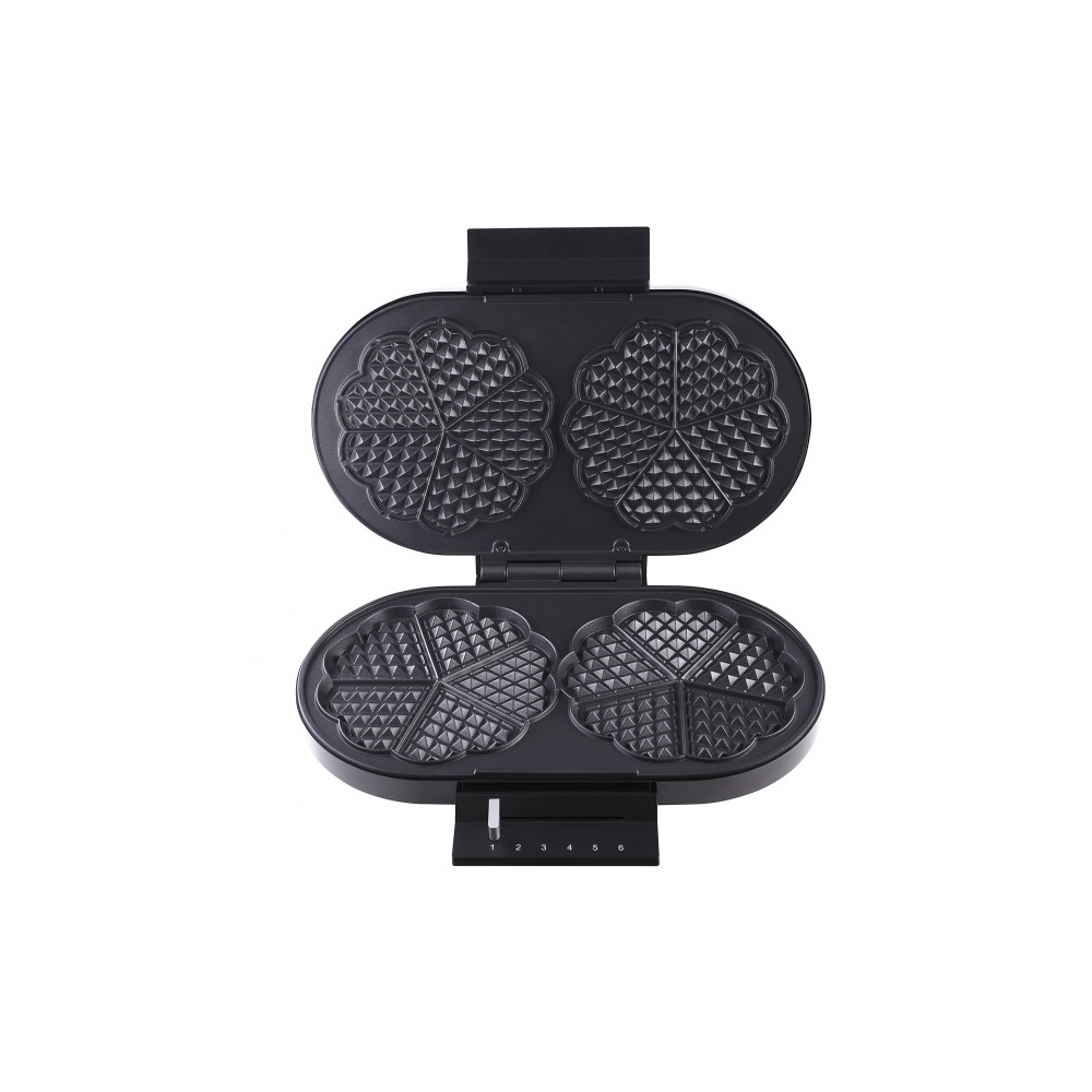 ვაფლის აპარატი Arnica GH26230, 1200W, Waffle Maker, Black/Silver