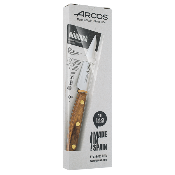 დანა Arcos 165000 Nordika, Pairing Knife, 100mm, Wood