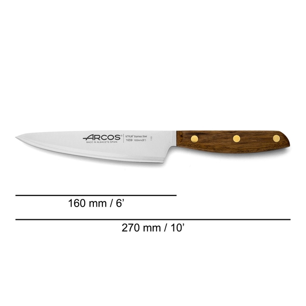 დანა Arcos 165900 Nordika, Kitchen Knife, 160mm, Wood