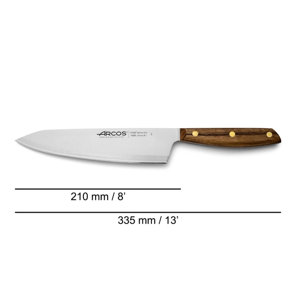 დანა Arcos 166800 Nordika, Chef's Knife, 210mm, Wood