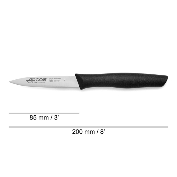 დანა Arcos 188500 Nova, Paring Knife, 85mm, Black