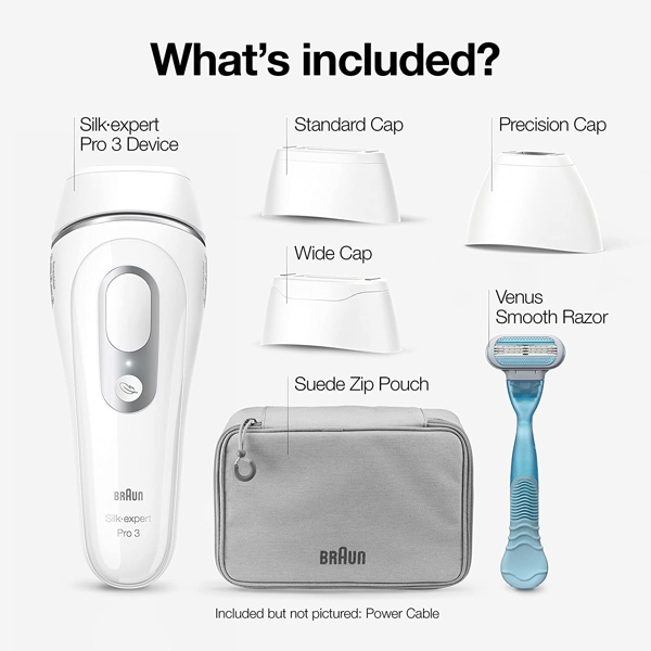 ეპილაცის აპარატი Braun PL3221 Silk-expert Pro 3, Hair Removal Device, White