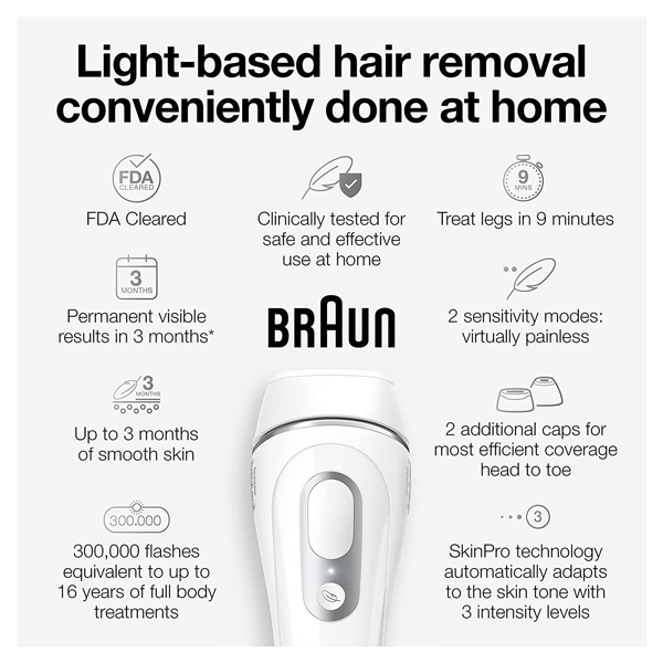 ეპილაცის აპარატი Braun PL3221 Silk-expert Pro 3, Hair Removal Device, White