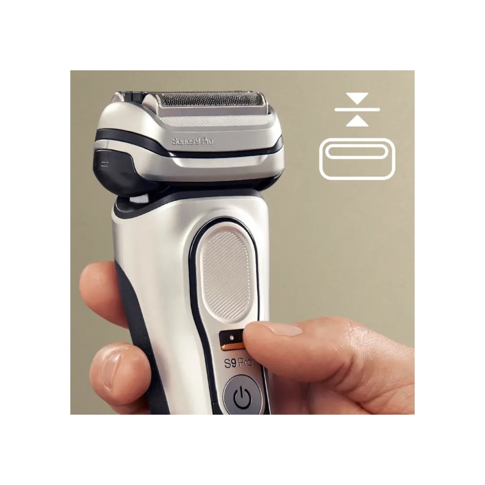 წვერსაპარსი Braun 9417s Series 9 Pro, Electric Shaver, Black/Silver