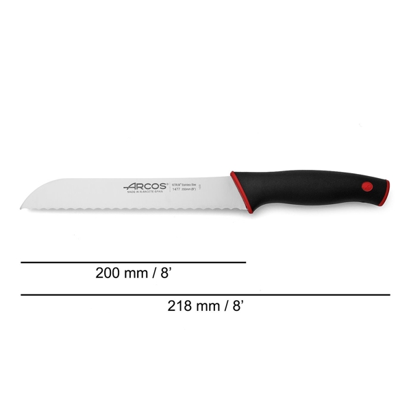 დანა Arcos 147722 Duo, Bread Knife, 200mm, Black